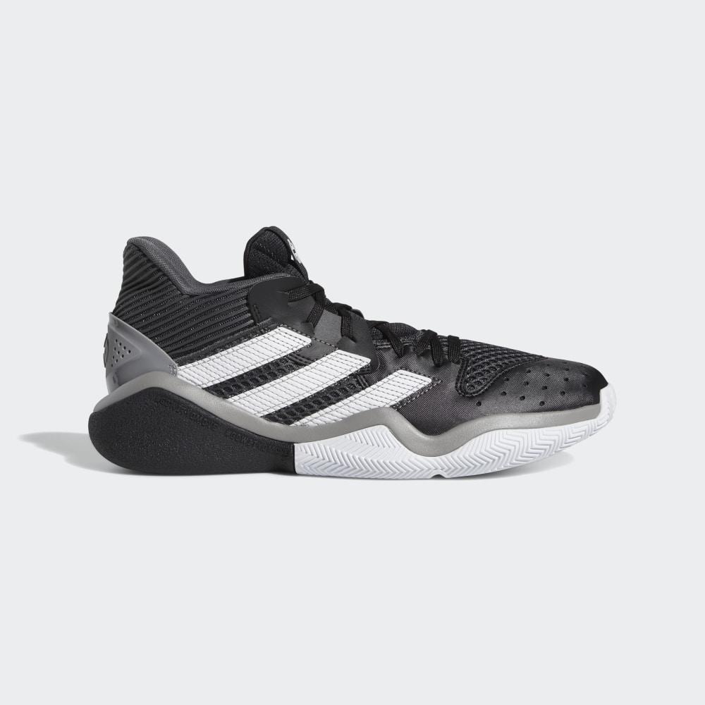 Adidasi Baschet Adidas Harden Stepback Barbati Romania - Negrii/Gri/Albi EF9893
